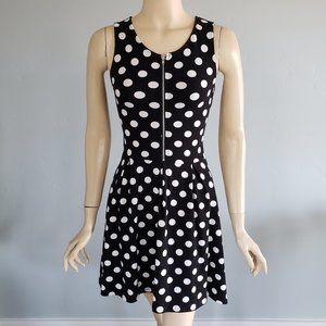 H&M Divided black & white polka dot dress XS